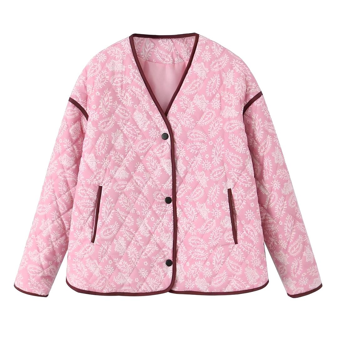 Veste patchwork élégante tendance pour femme