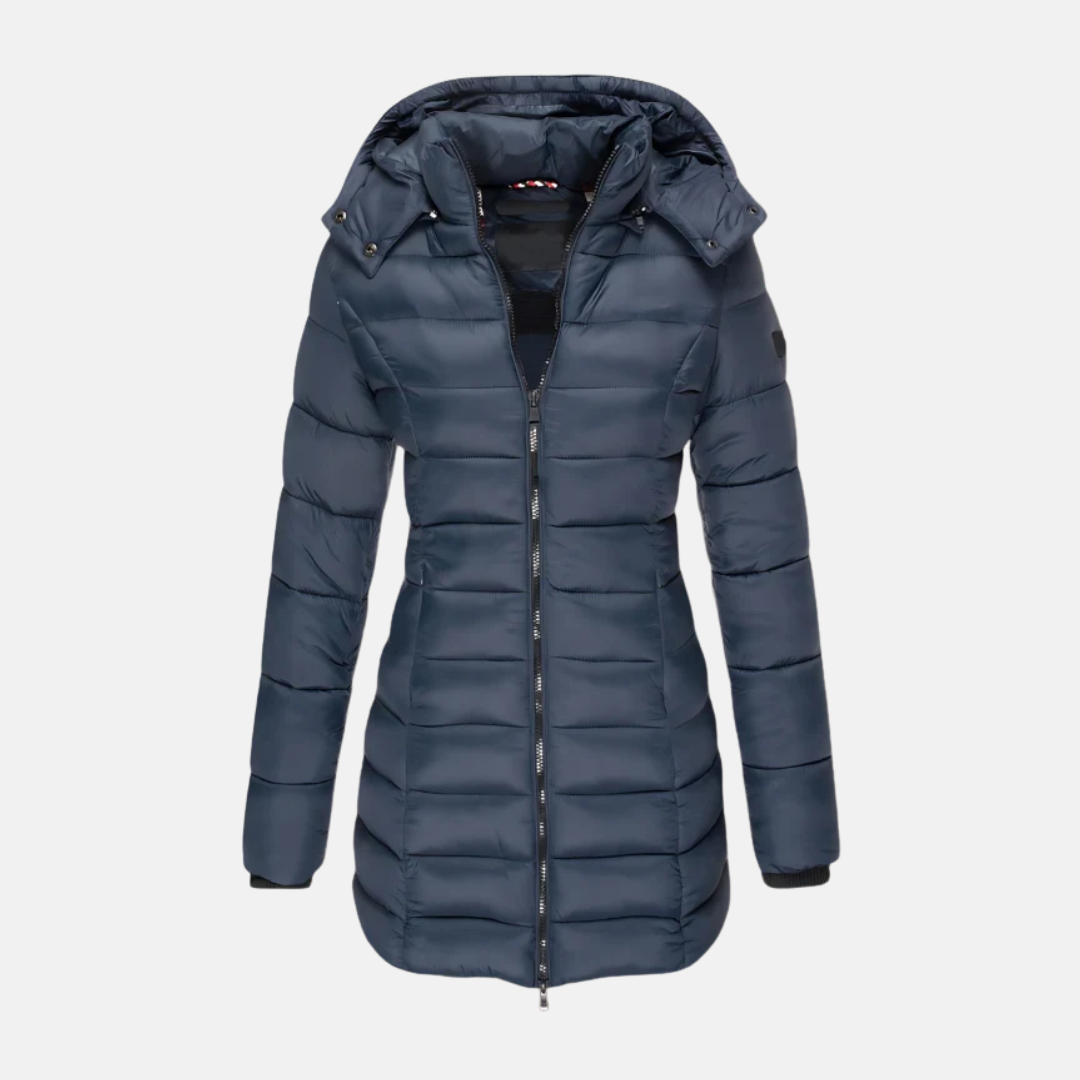 Doudoune matelassée slim fit à capuche pour femme