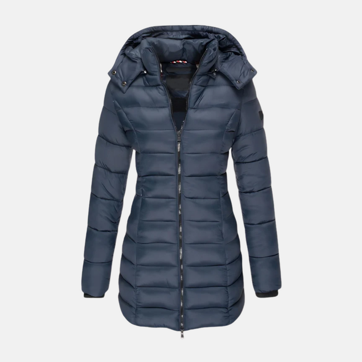 Doudoune matelassée slim fit à capuche pour femme