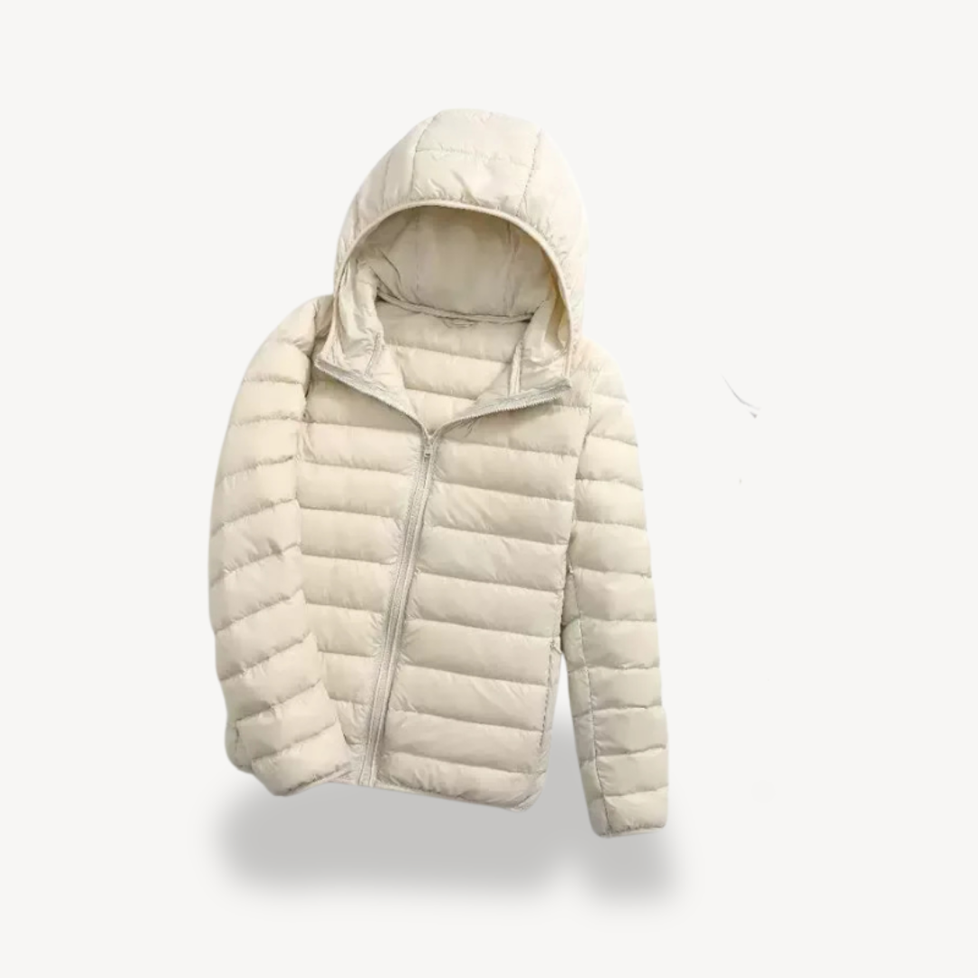 Doudoune légère à capuche pour femme