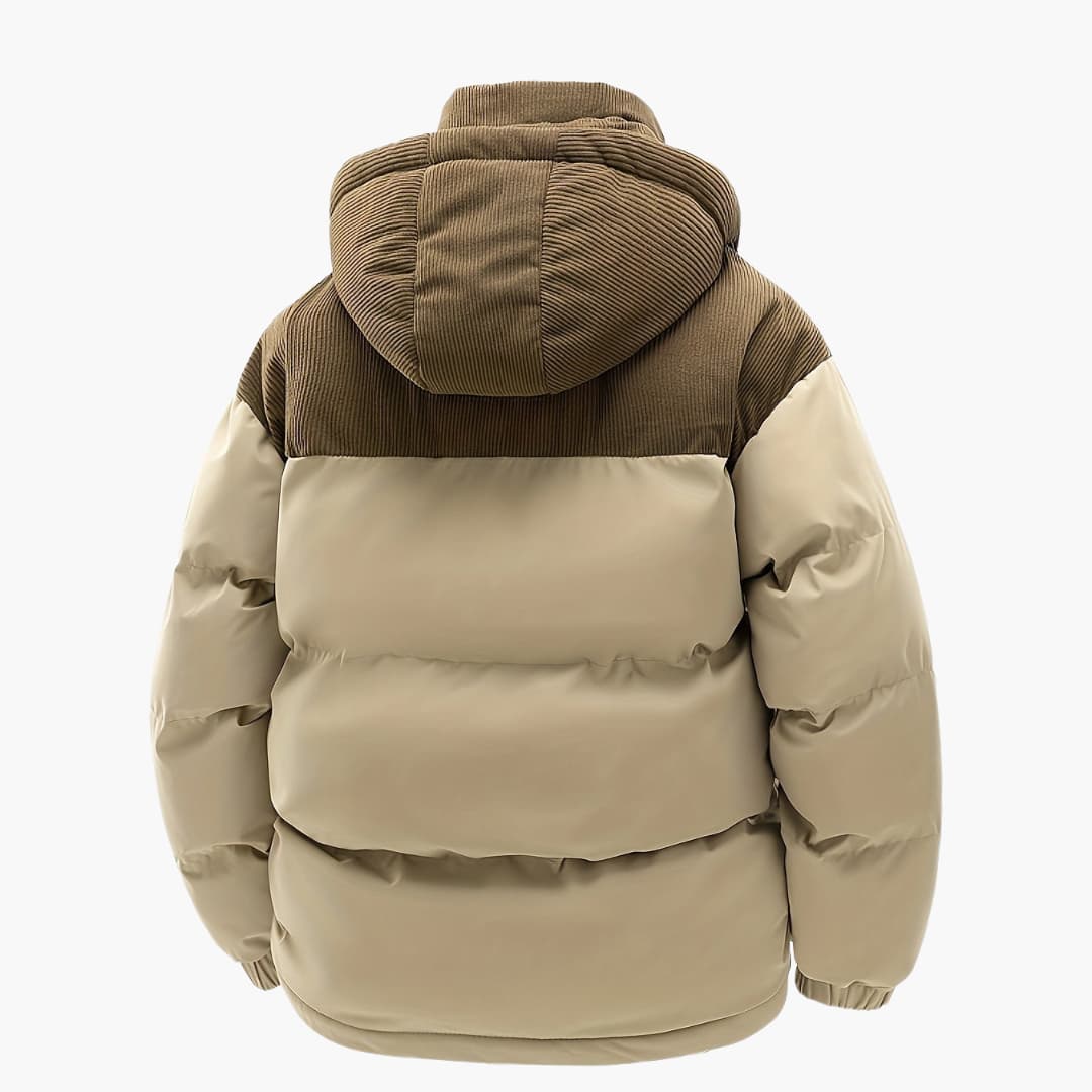 Stylische Kapuzenjacke Modern Puffer Design - IdealeKleiden