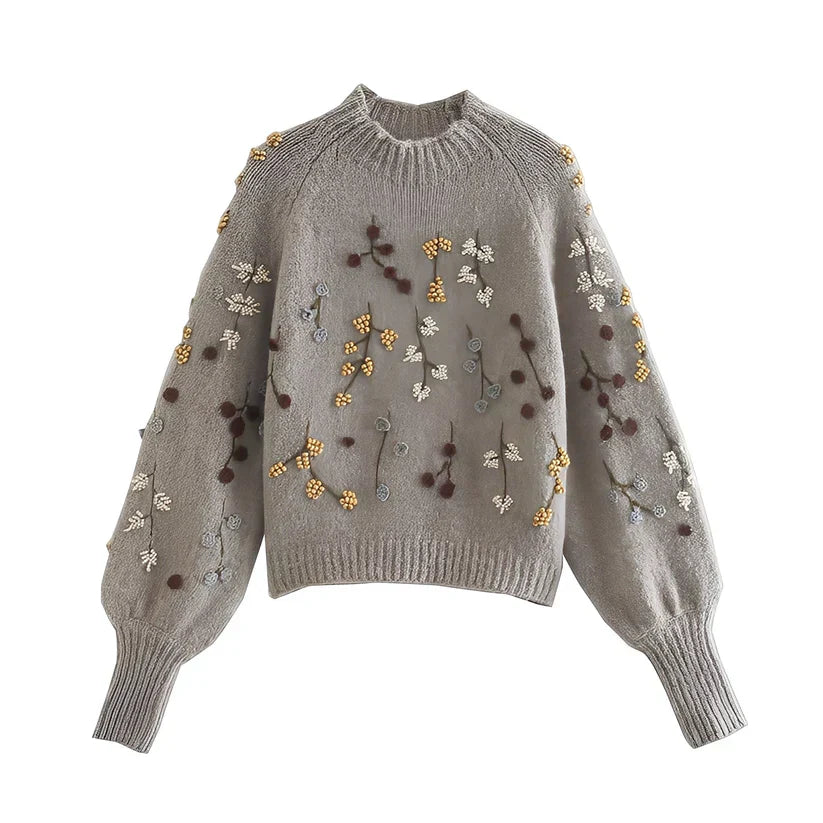 Pull en tricot élégant femme moderne