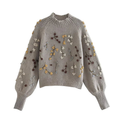 Pull en tricot élégant femme moderne