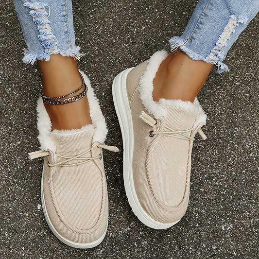 Damen Warm Sneaker Gefüttert - IdealeKleiden