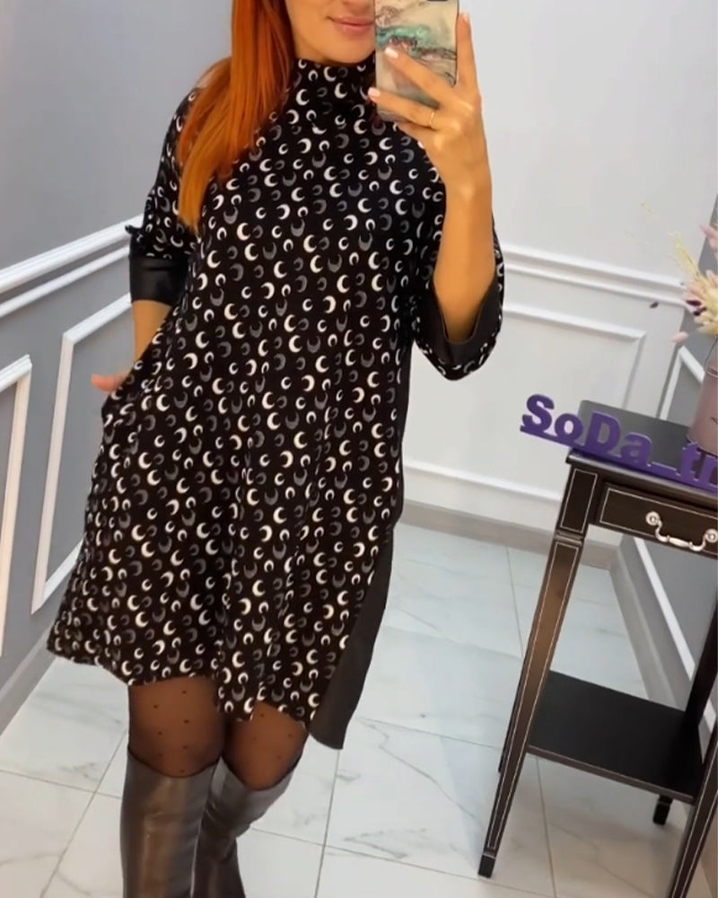 Robe d'été motif papillon pour femme