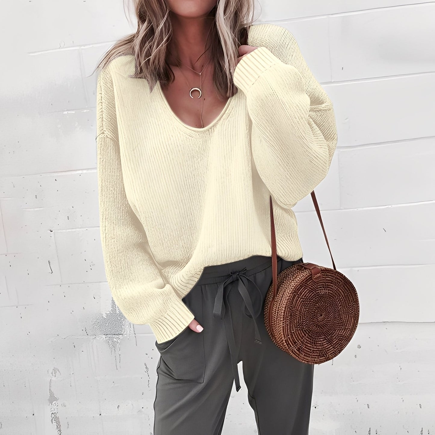 Pull pour femme confortable et oversize