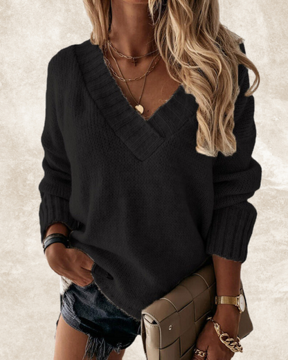 Pull Femme Manches Longues Col V