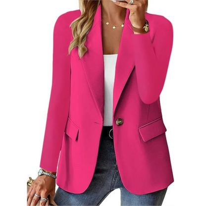 Chaussures pour femmes ne conviennent pas, corrigé : Blazer femme manches longues élégant boucle automne