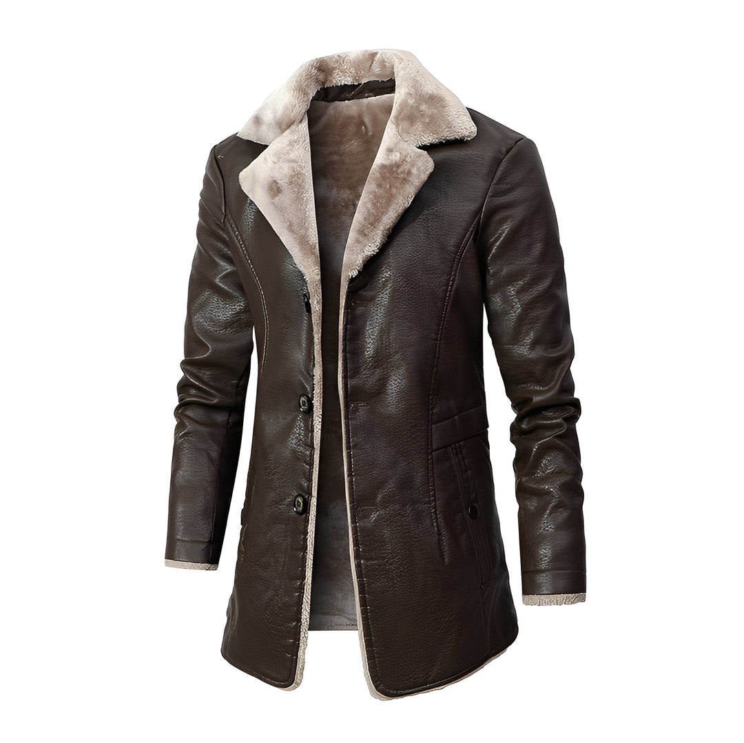 Manteau en peluche chaud pour hommes décontracté moderne