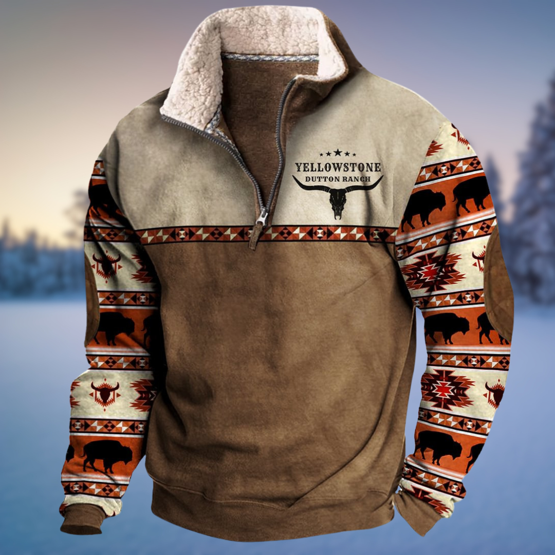 Pull pour homme, décontracté, hivernal, demi-fermeture éclair