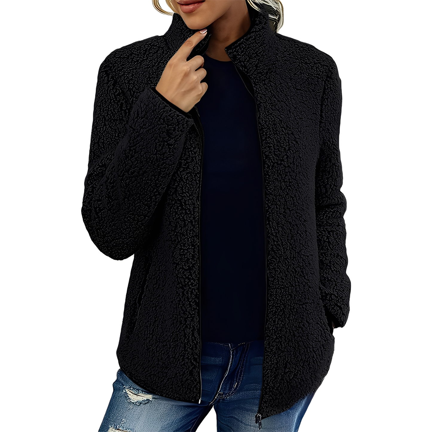 Veste polaire moderne pour femme, chaude et élégante