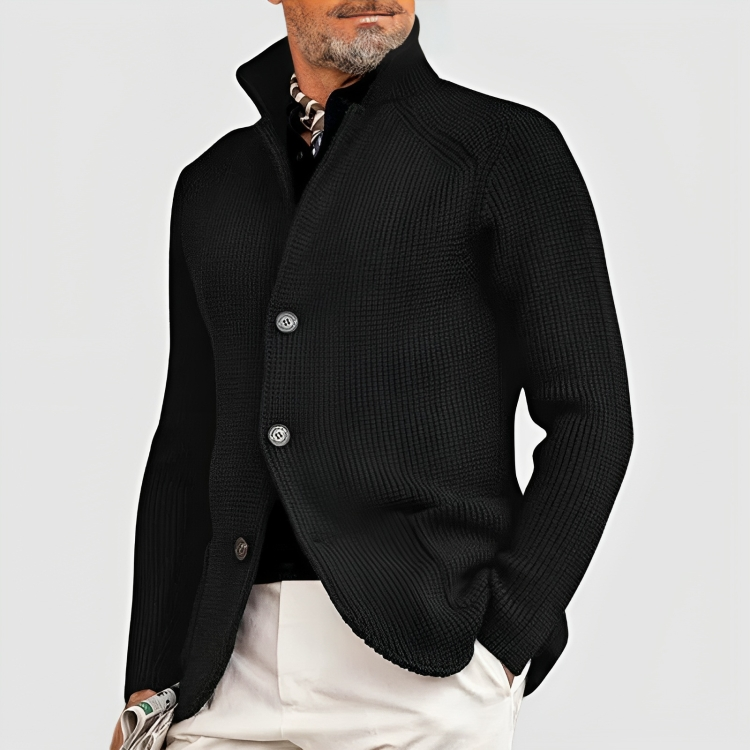Manteau Cachemire Homme Boutonné Élégant
