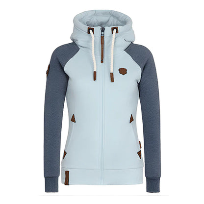Kapuzenpullover Damen Bequem Kordelzug - IdealeKleiden