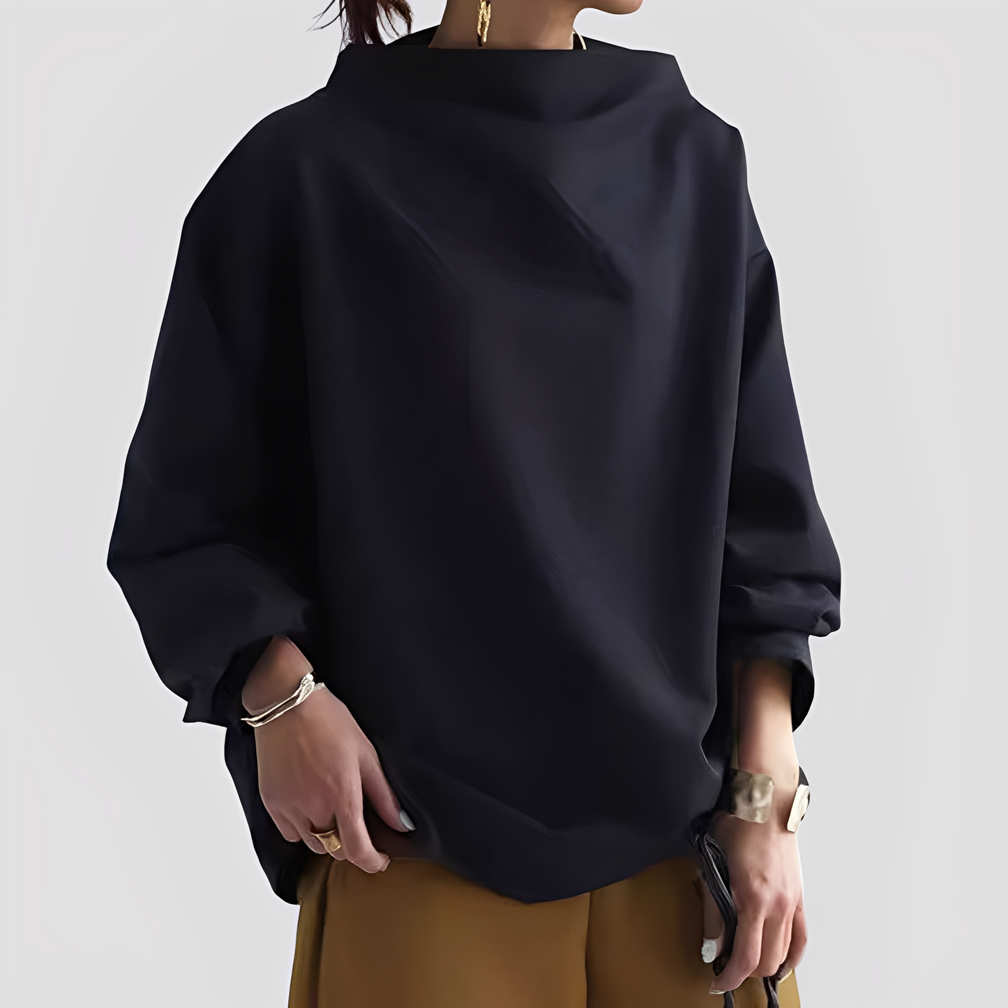 Pull pour femme élégant à coupe ample