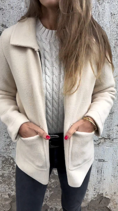 Veste pratique pour femme avec fermeture éclair