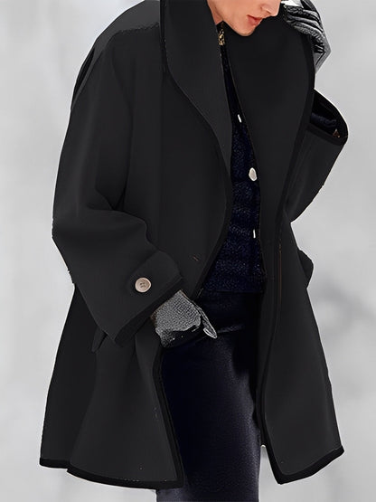 Écharpe Femme Manteau en Laine avec Capuche Chaud