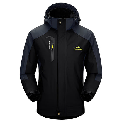 Veste de loisirs pour homme, chaude, avec capuche, pour l'extérieur
