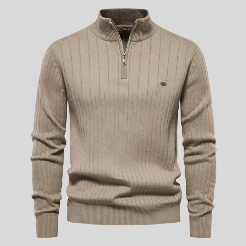 Pull Homme Classique Demi-Zip
