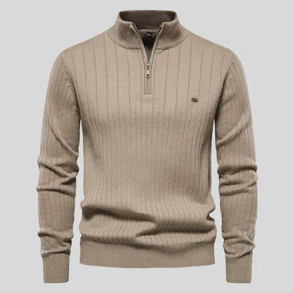 Pull Homme Classique Demi-Zip
