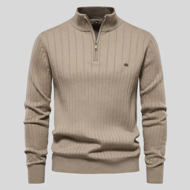 Pull Homme Classique Demi-Zip