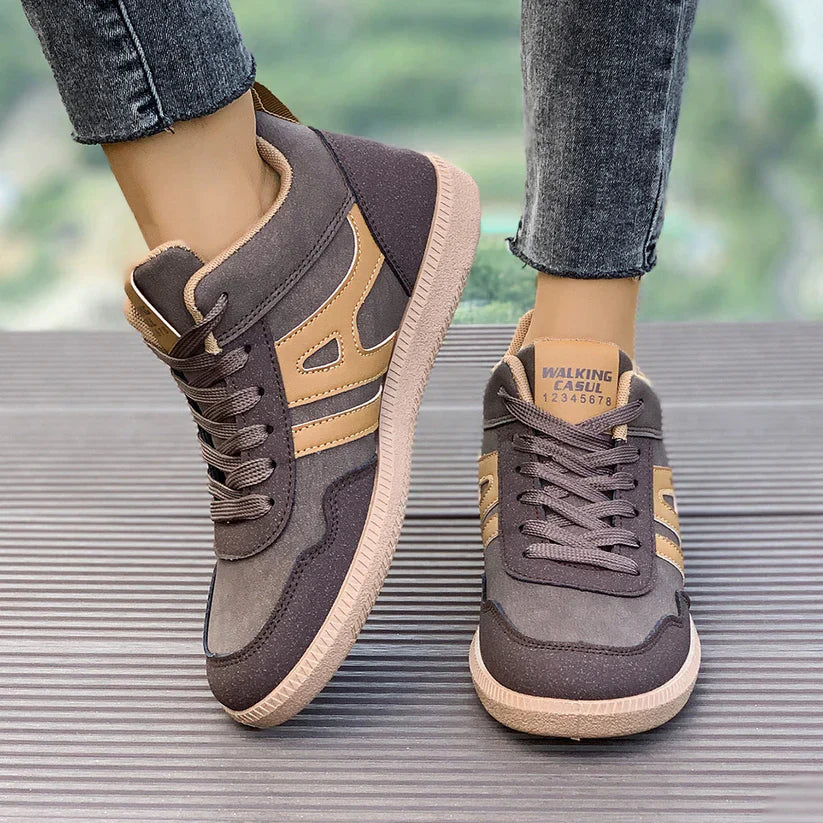 Moderne Damen Sneaker Flach Schlicht - IdealeKleiden