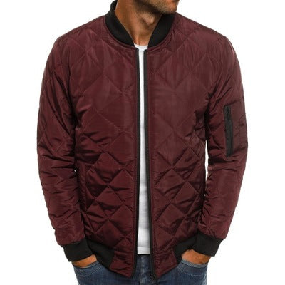 Blouson bombardier moderne léger en coton pour homme