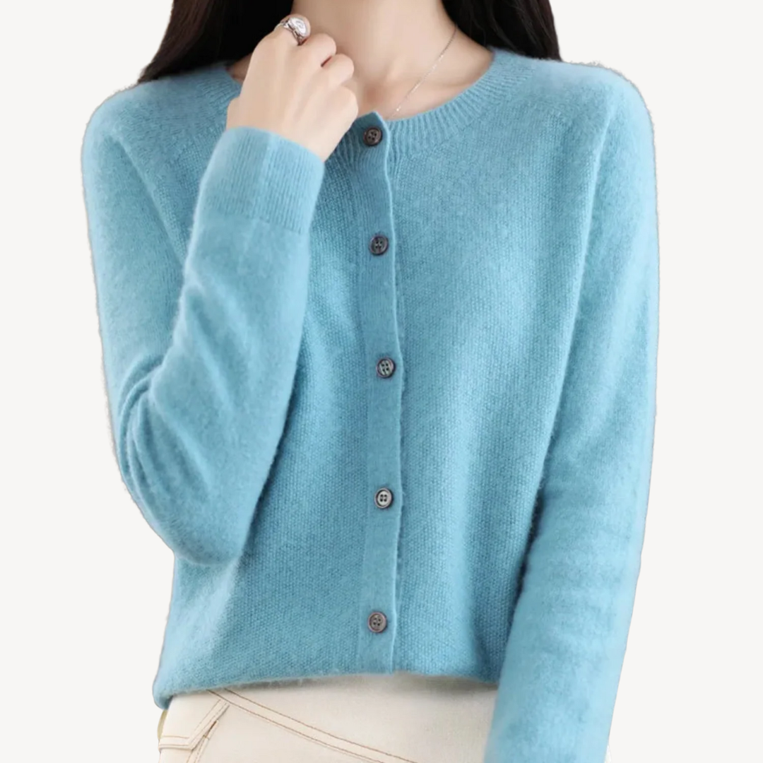 Gilet long doux pour femme en cachemire