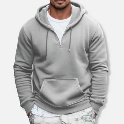 Morten - Sweat-shirt décontracté avec poche kangourou et coupe ample