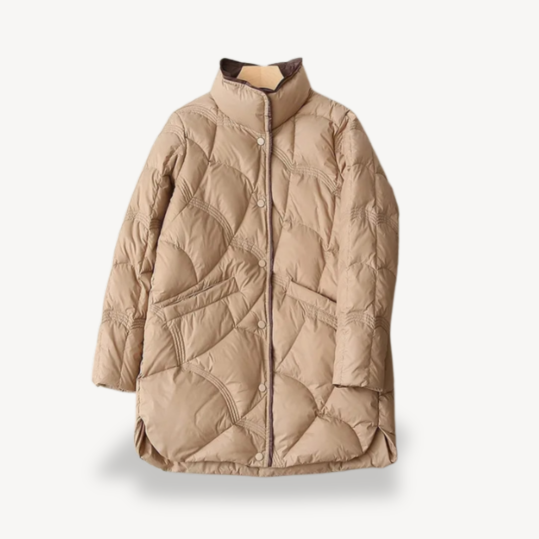 Veste de ski chaude pour femme rembourrée de duvet