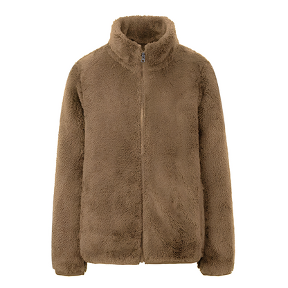 Modische Damenweste Fleece Reißverschluss - IdealeKleiden