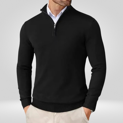 Pull homme slim fit zippé