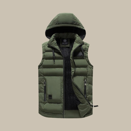 Gilet homme stylé Veste chaude à capuche