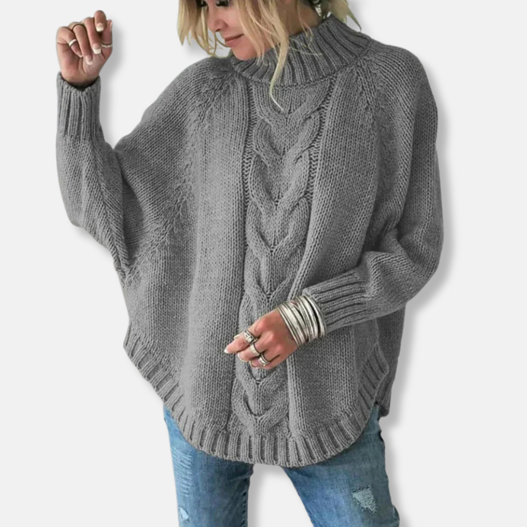 Pull-overs en laine à col roulé ample