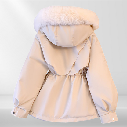 Winterjacke Damen mit Abnehmbarer Kapuze - IdealeKleiden
