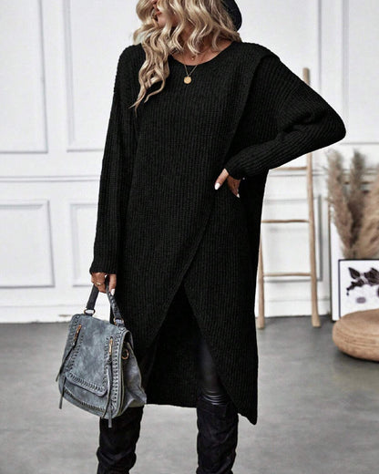Pulloverkleid Asymmetrisch Modern Designs - IdealeKleiden
