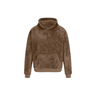 Sweat à capuche douillet pour homme, doublure polaire