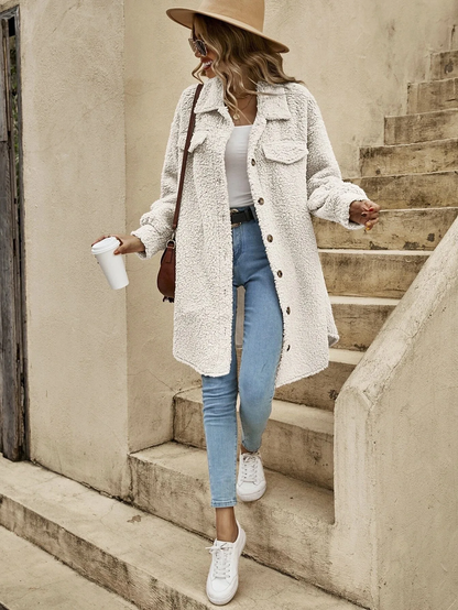 Manteau élégant en laine de luxe pour femme