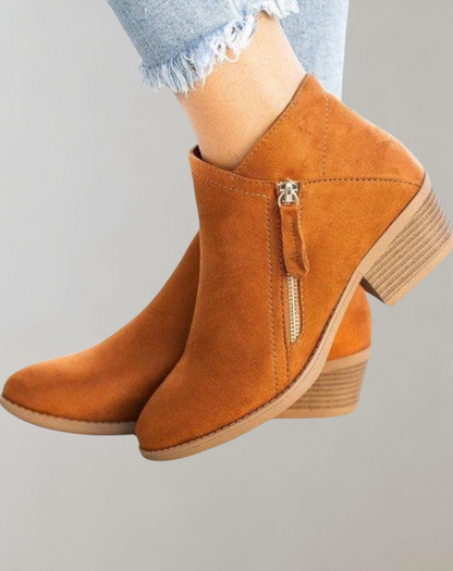 Bottes en cuir confortables Orthopédiques