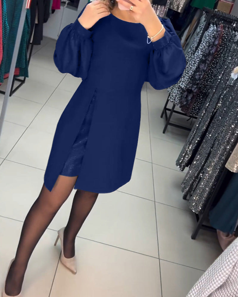 Robe élégante unie pour femme
