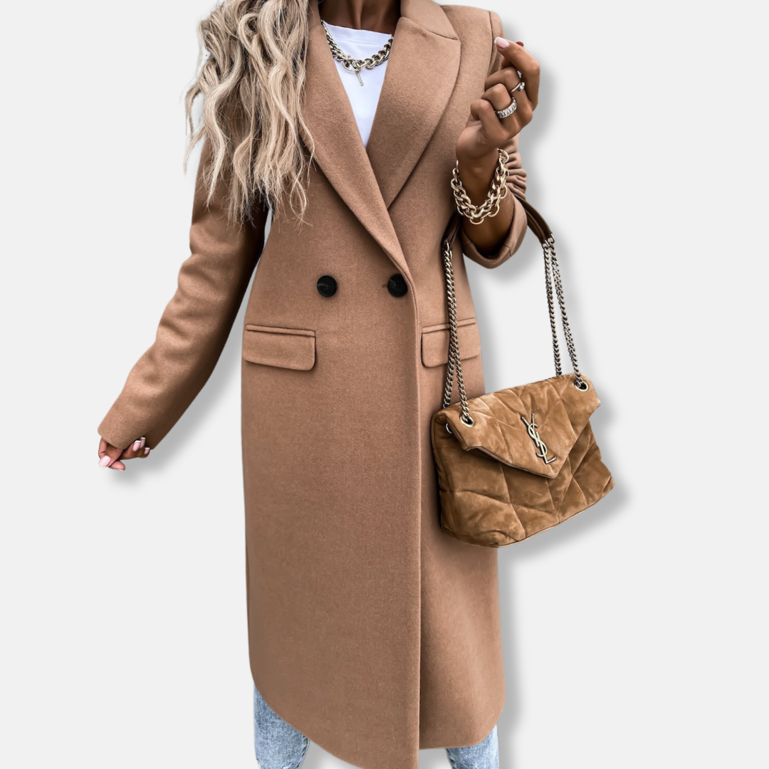 Manteau d'hiver élégant Coupe longue et cintrée