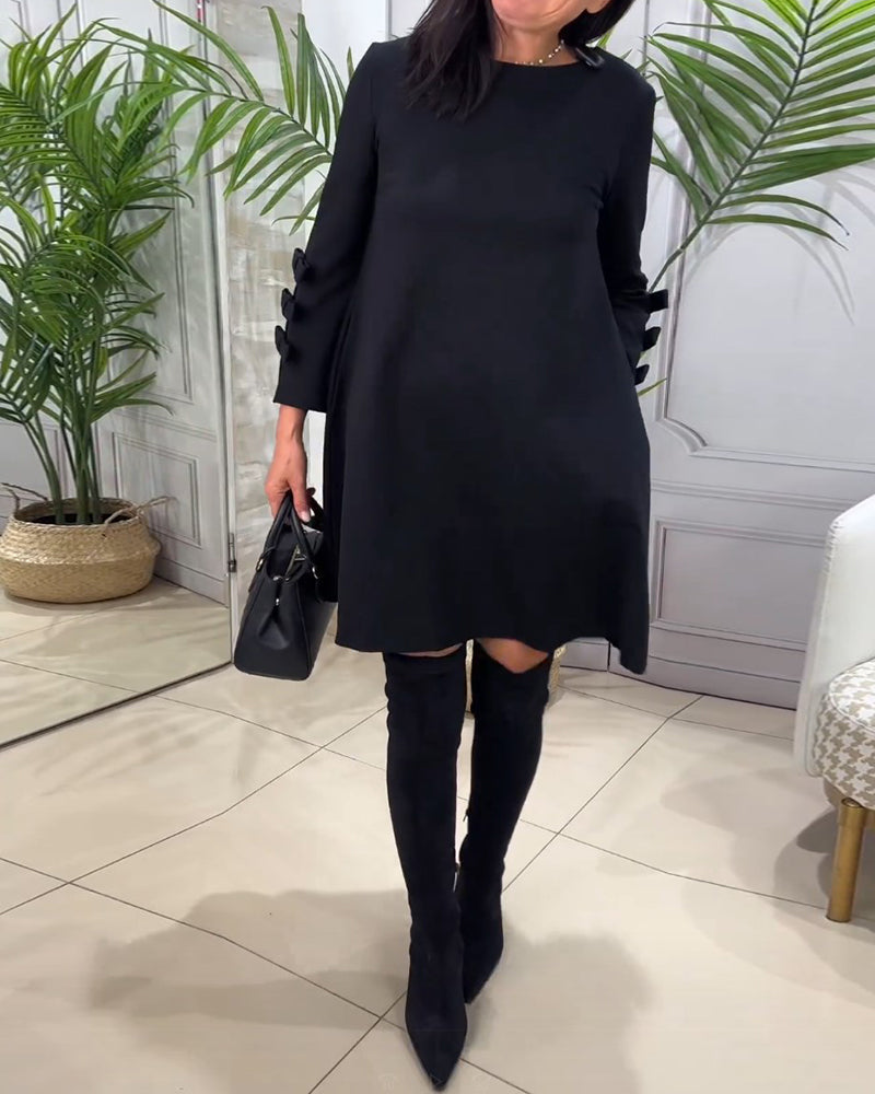 Robe longue élégante MANCHES LONGUES