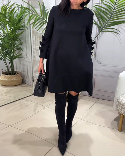 Robe longue élégante MANCHES LONGUES