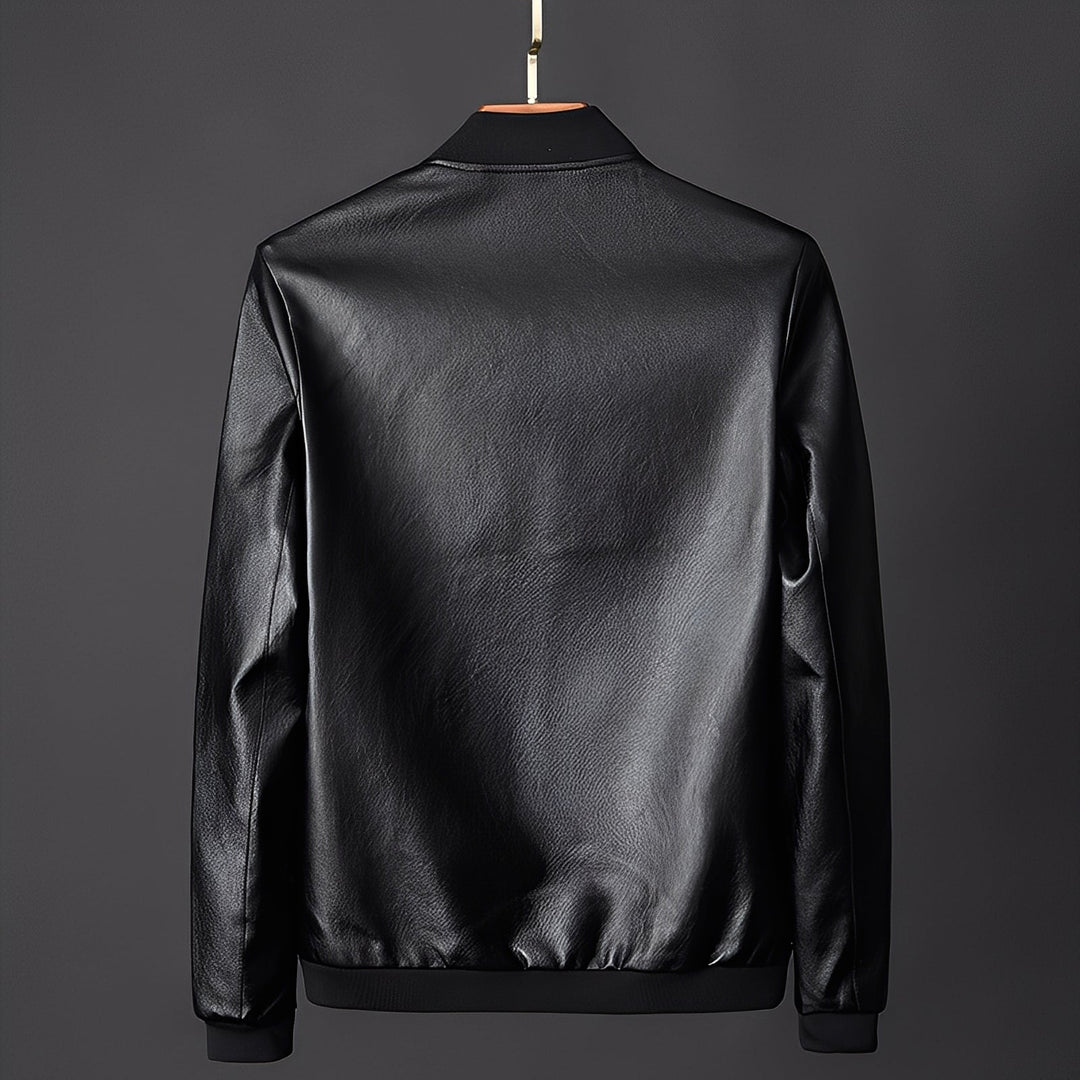 Maßgeschneiderte Lederjacke Herren Biker Style - IdealeKleiden