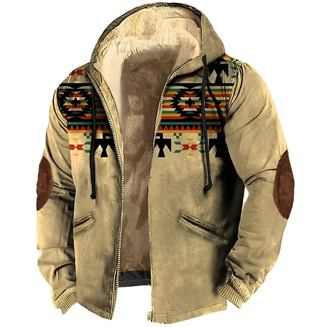 Männer Kapuzenjacke Tribal Style Modern - IdealeKleiden