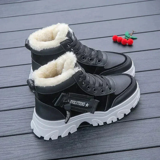 Warmes Winterstiefel Set Dicke Baumwolle - IdealeKleiden