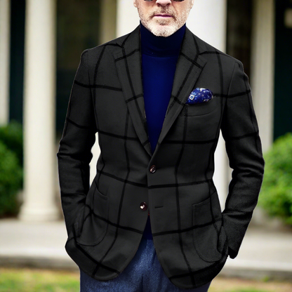 Blazer homme élégant à carreaux