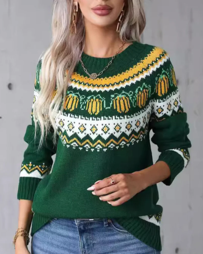 Sweat-shirt rétro pour femme