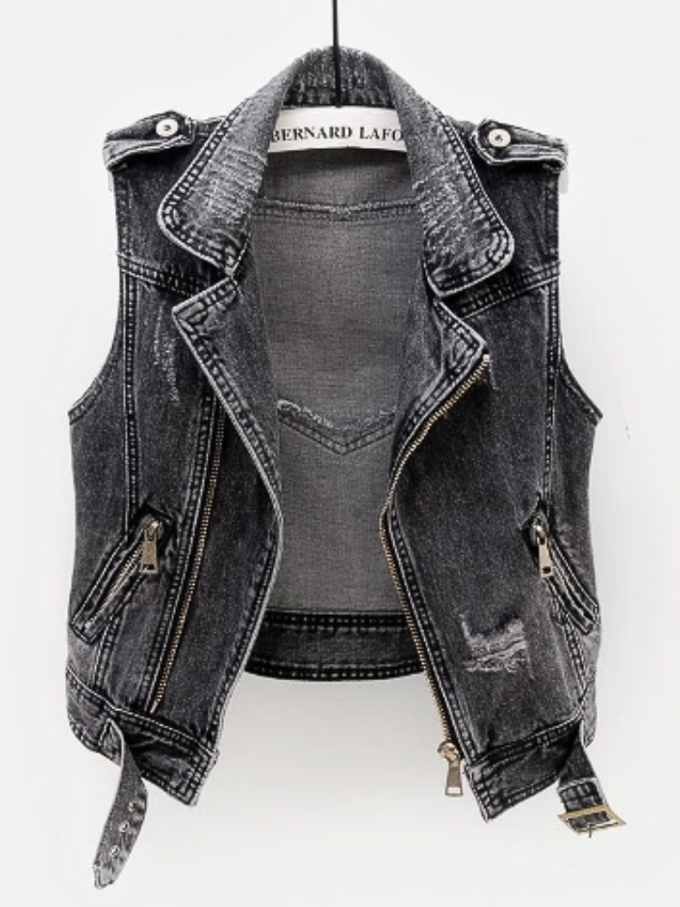 Blouson Jean Femme Moderne Coupe Slim