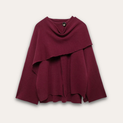 Poncho-pull mode femme