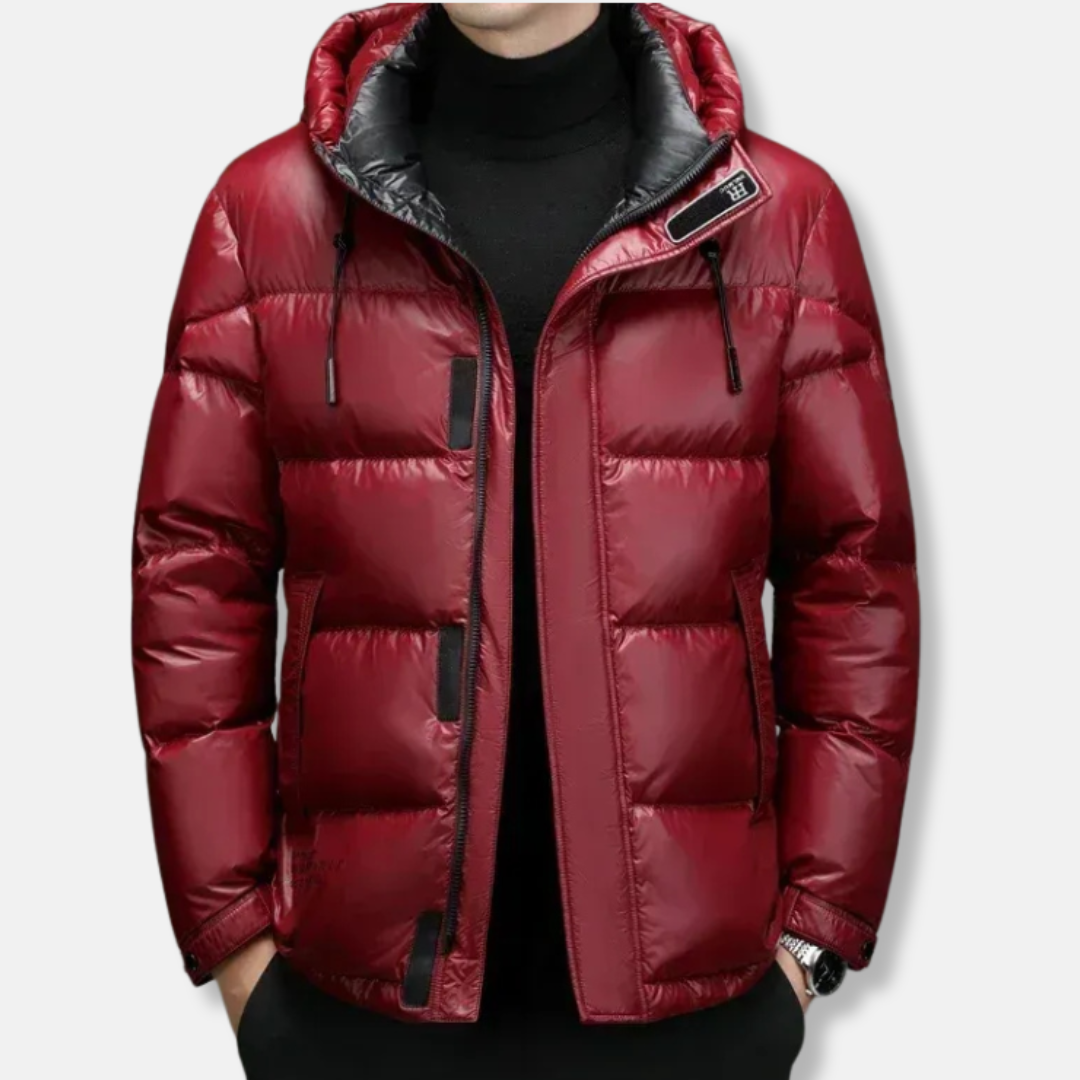 Doudoune chaude, à capuche, imperméable, avec fermeture éclair